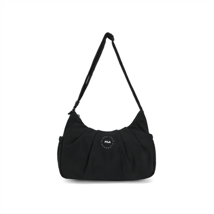 FILA Fitness Fabric Shoulder Bag Women's Black