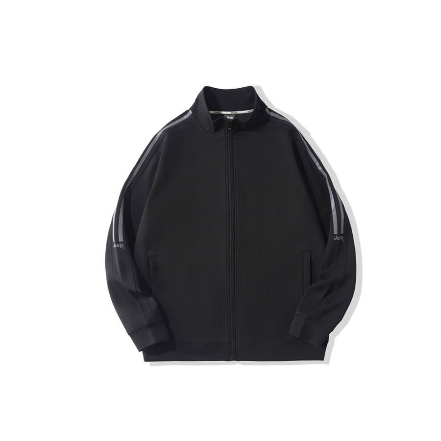 Jeep Sweatshirts Unisex Stand Collar Moderate Cardigan