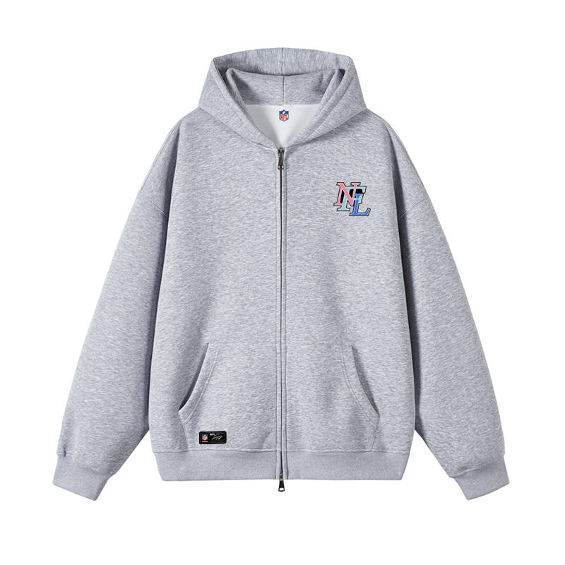 NFL Sweatshirts Unisex Hooded Moderate Cardigan