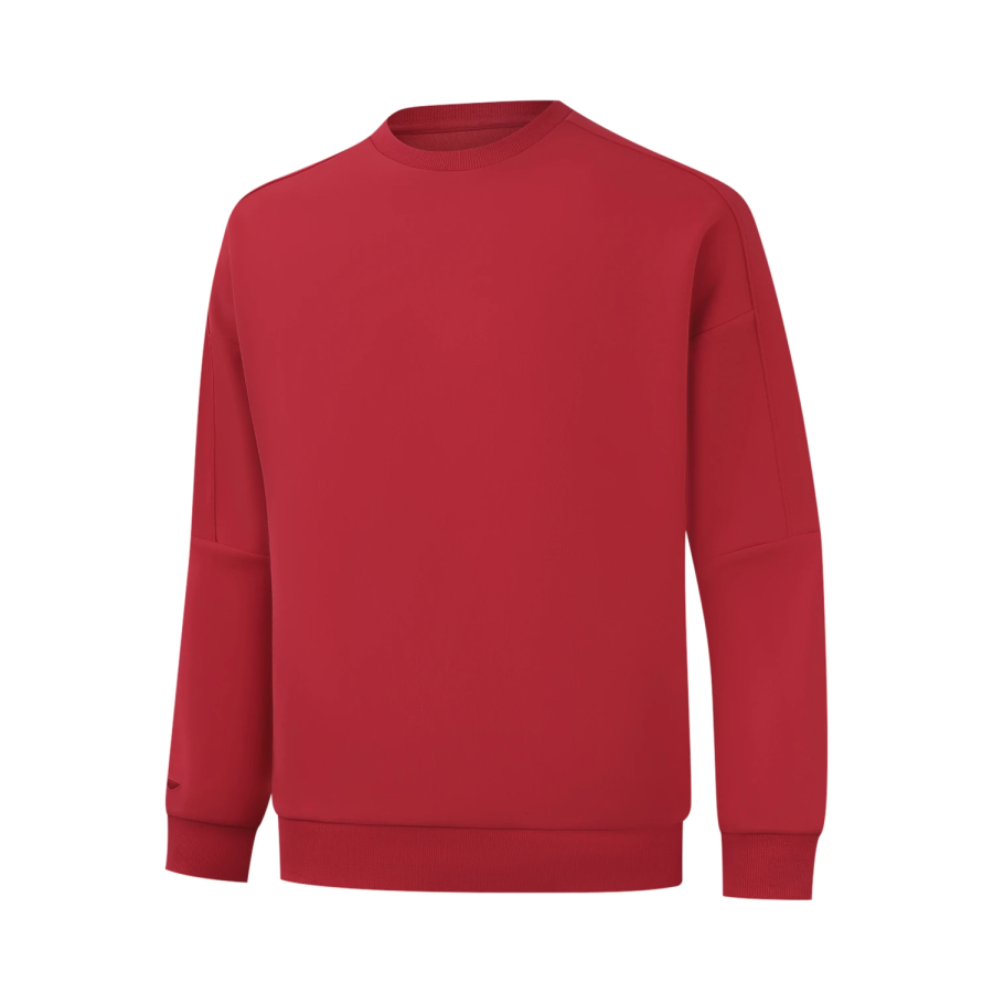 Li-Ning Li Ning Sweatshirts Men's Bull Red Crew Neck Moderate