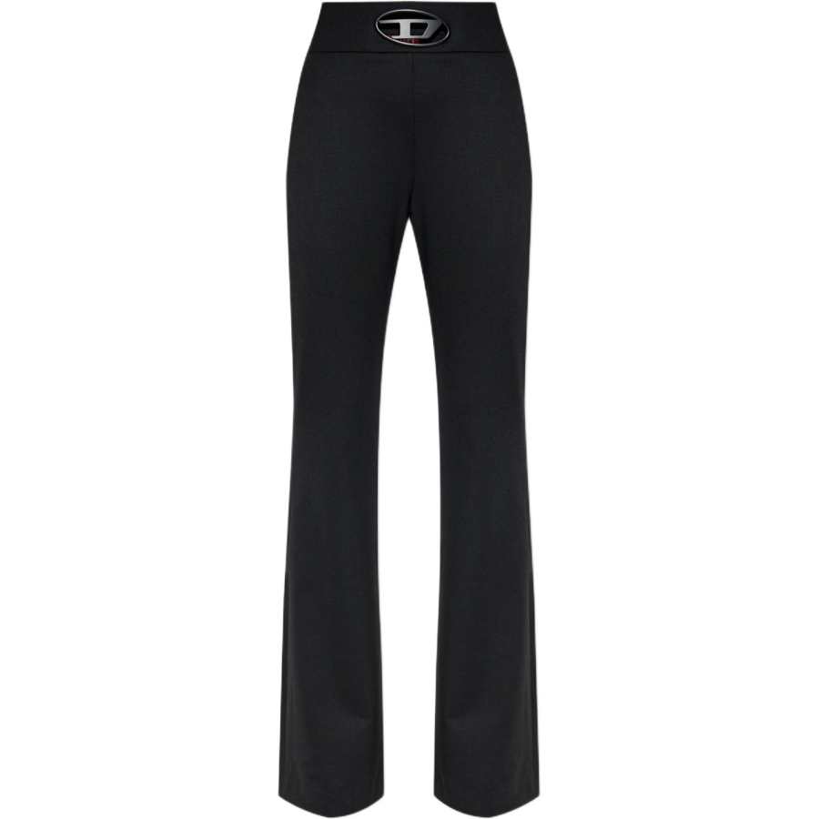 DIESEL Suit Pants Women's Black Moderate Flared Pants