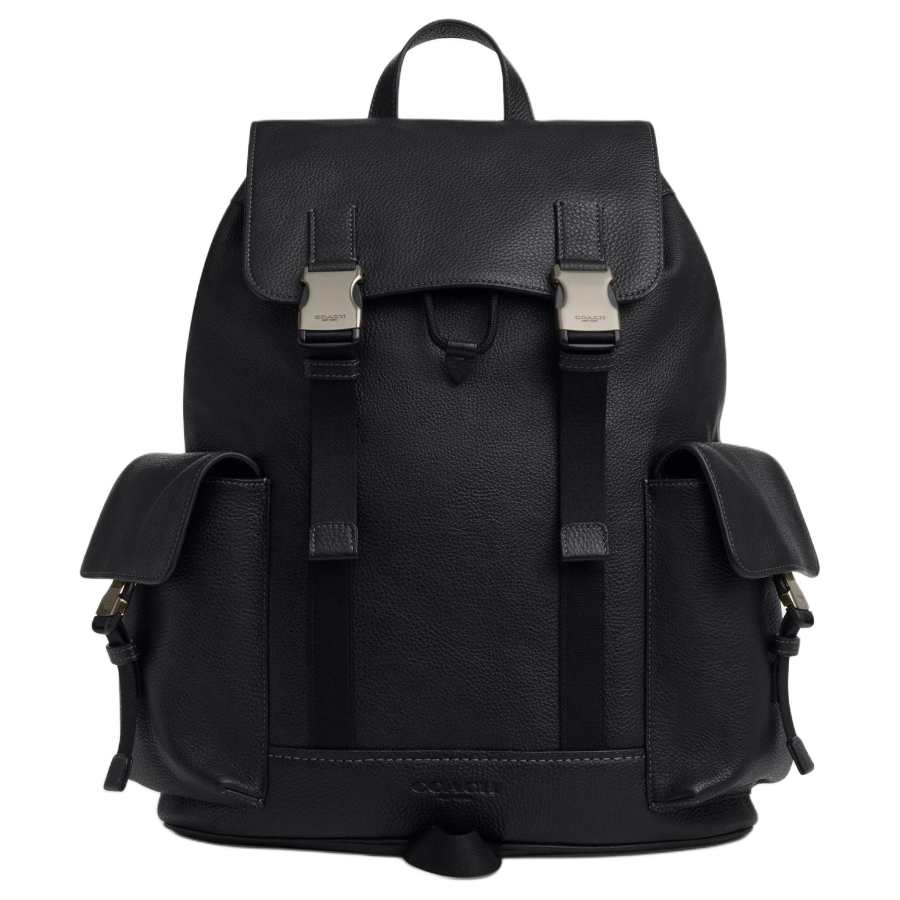 COACH COACH Cow Leather Backpack Large Unisex Black