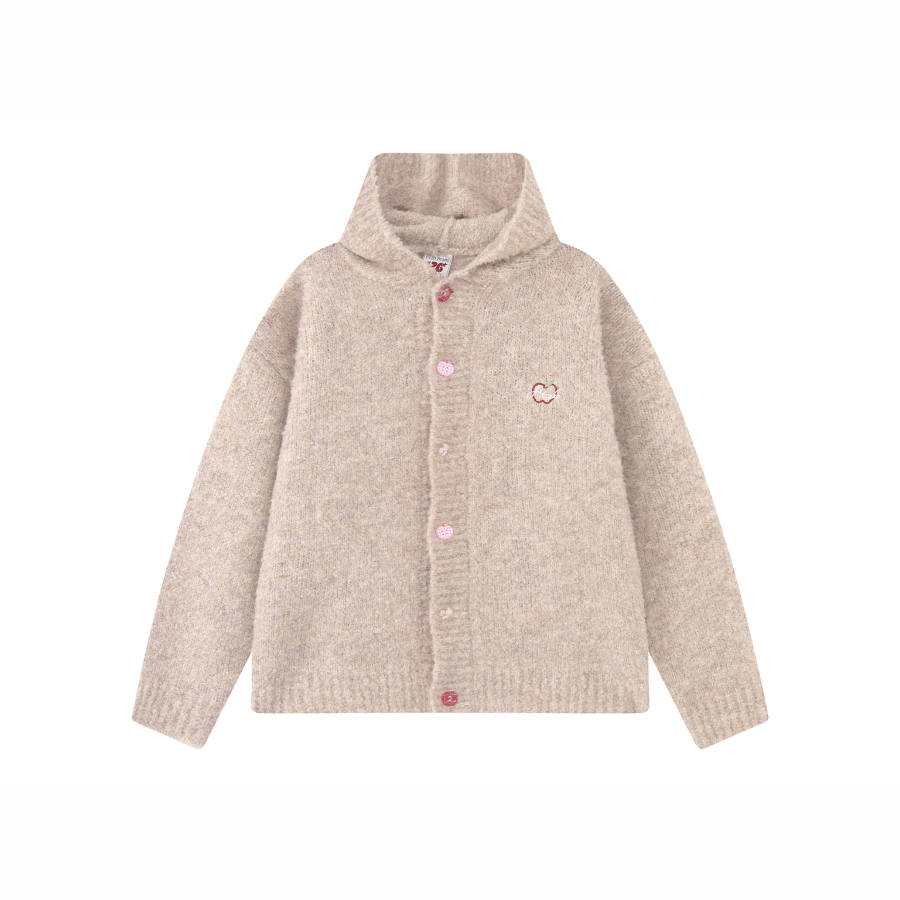 F426 Sweaters Unisex Hooded Moderate Cardigan