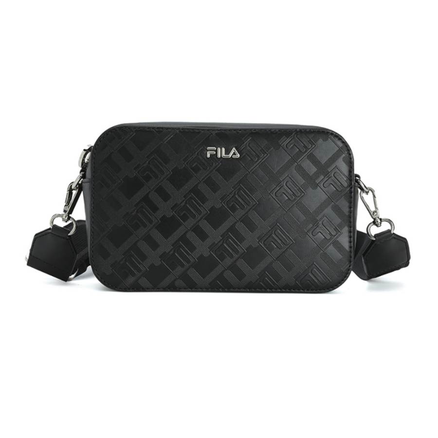FILA WHITE PU With Synthetic Leather Crossbody Bags Regular Women's Jet Black