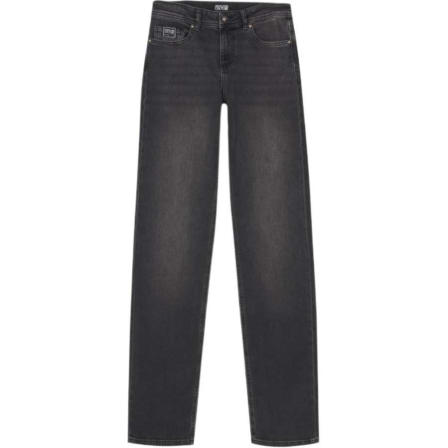 Versace Jeans Couture Logo Patch Straight Leg Jeans