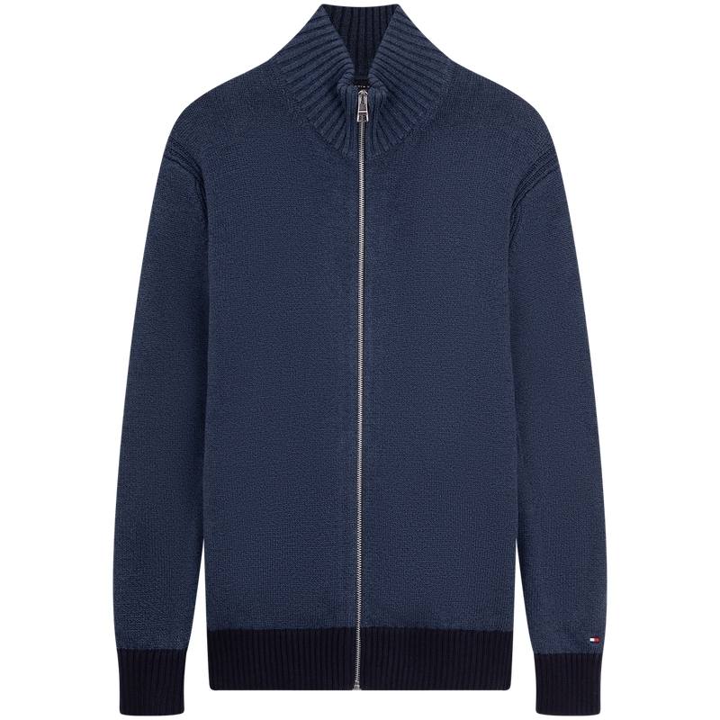 Tommy Hilfiger Knitwear Men's Dark Blue 0GZ Stand Collar Moderate