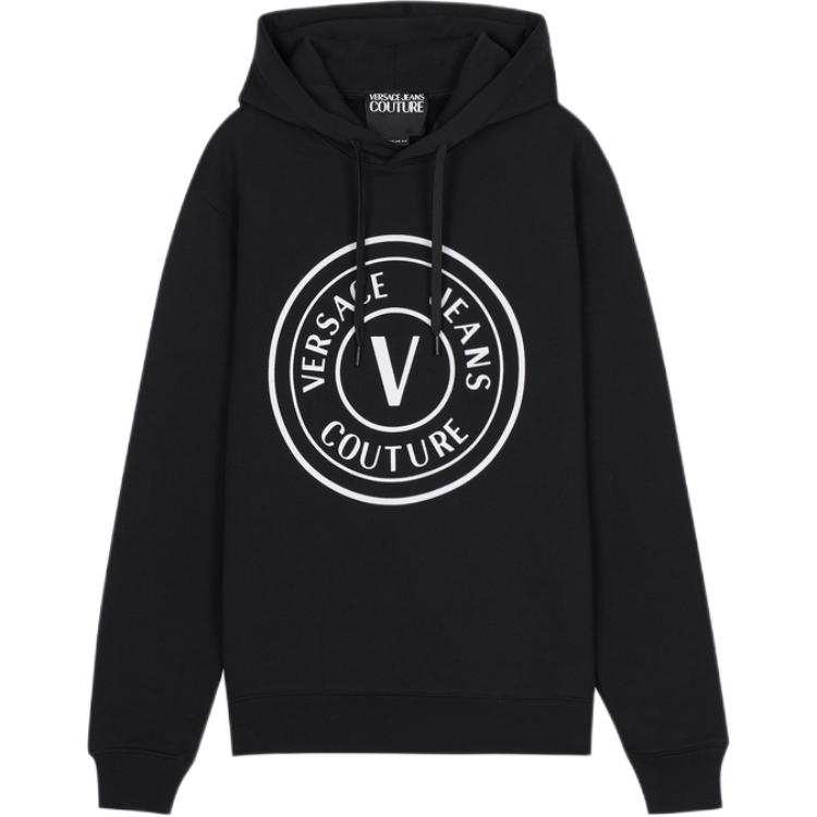 Versace Jeans Couture Logo Printed Drawstring Hoodie