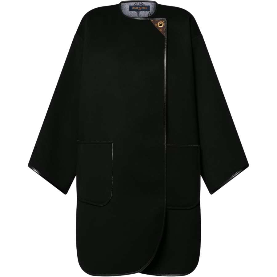 LOUIS VUITTON LOUIS VUITTON Double Face Toggle Detail Coat