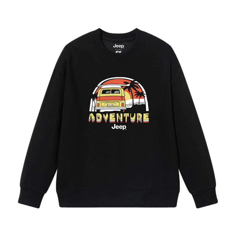 Jeep Grade School Sweatshirts Crew Neck Moderate