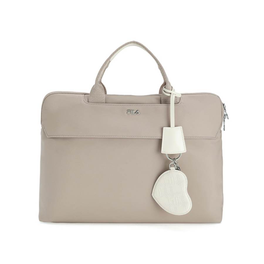 FILA WHITE Fabric Handbag Regular Women's Light Umber
