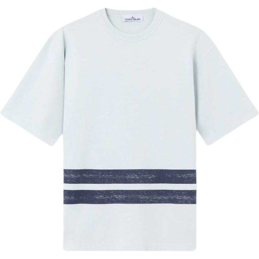 Stone Island striped organic cotton T-shirt