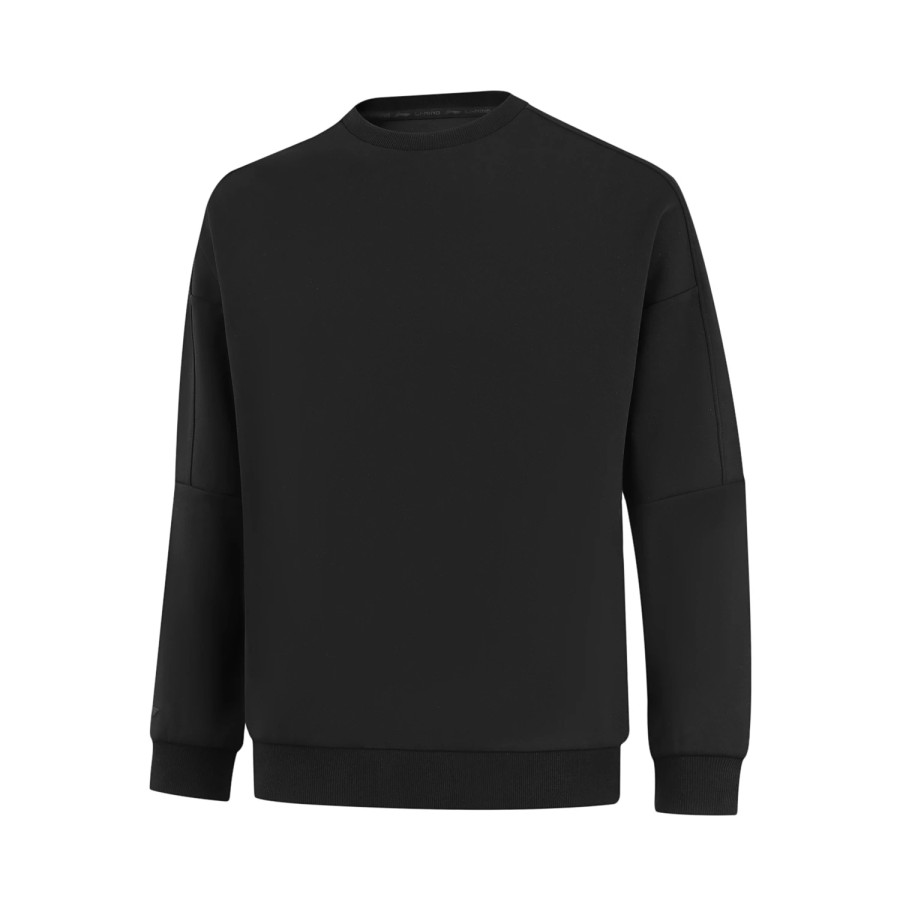 Li-Ning Li Ning Sweatshirts Men's Black Crew Neck Moderate