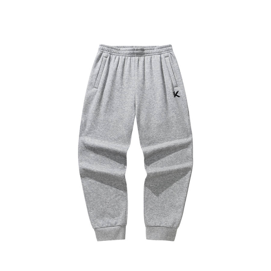 Anta Knitted Sweatpants Men's CD28 Gray Heather Gray