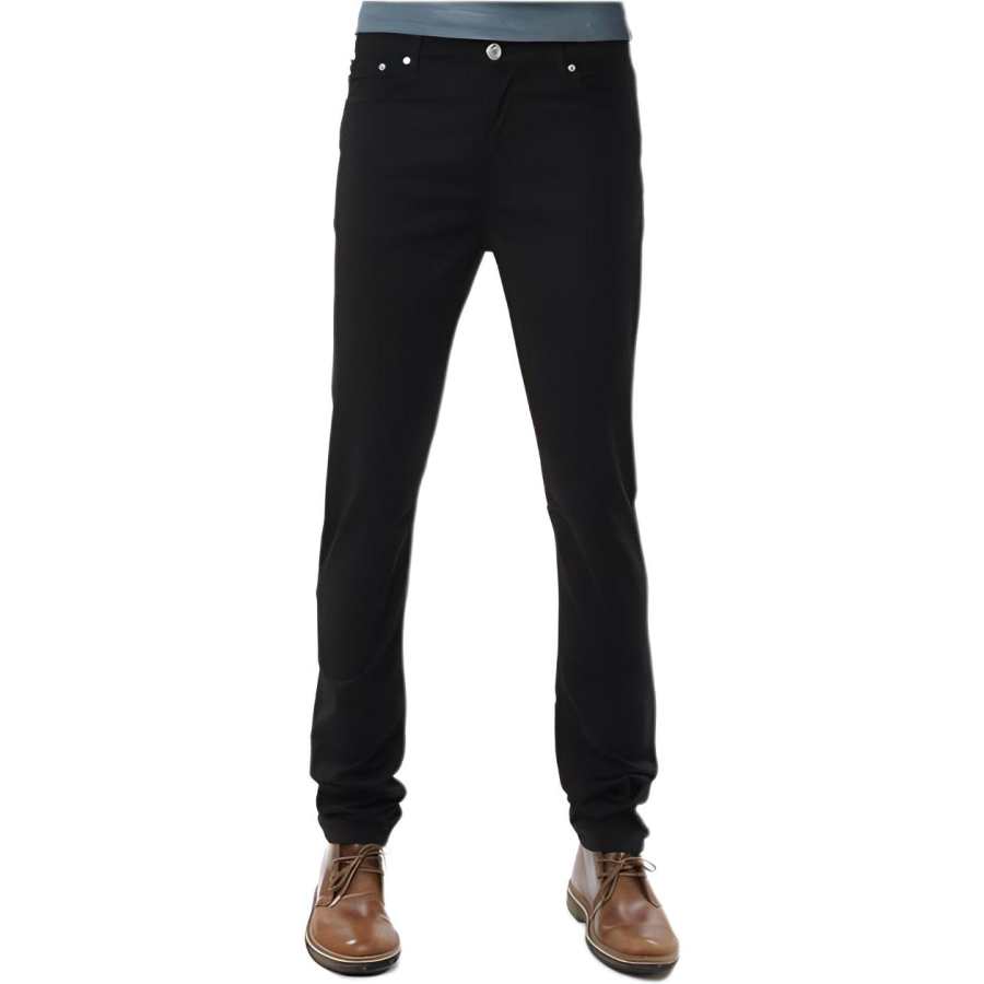 TRUSSARDI Jeans Men's Black Moderate Slim Fit Pants