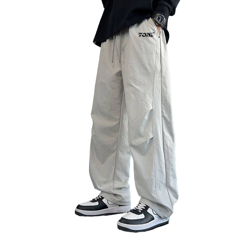 Tonlion Casual Pants Unisex Moderate Parachute Pants
