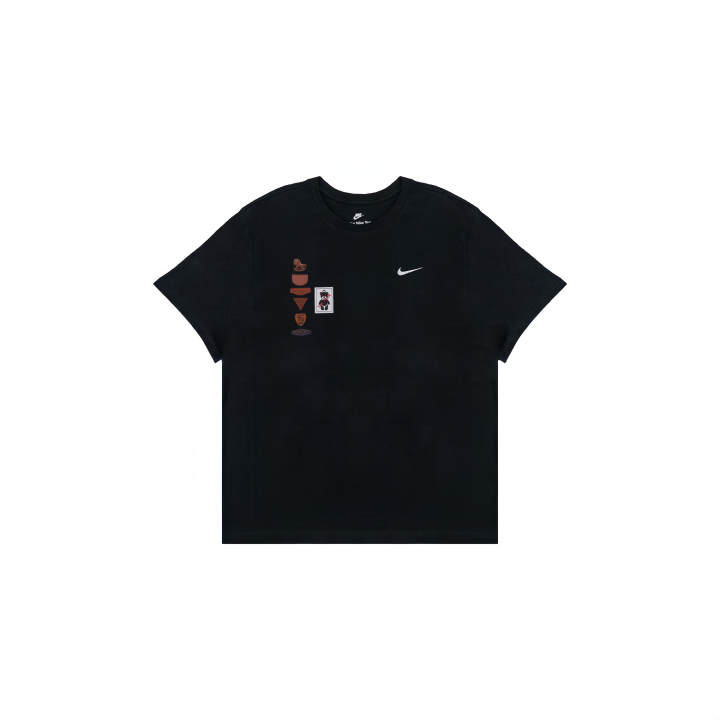 Nike Nike Sportswear T Shirts Men's Black Crew Neck Straight Fit