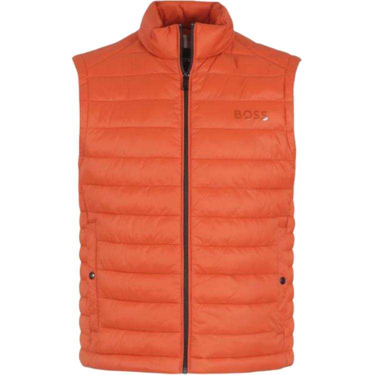 HUGO BOSS FW23 Puffer Jacket Men's Orange Yellow