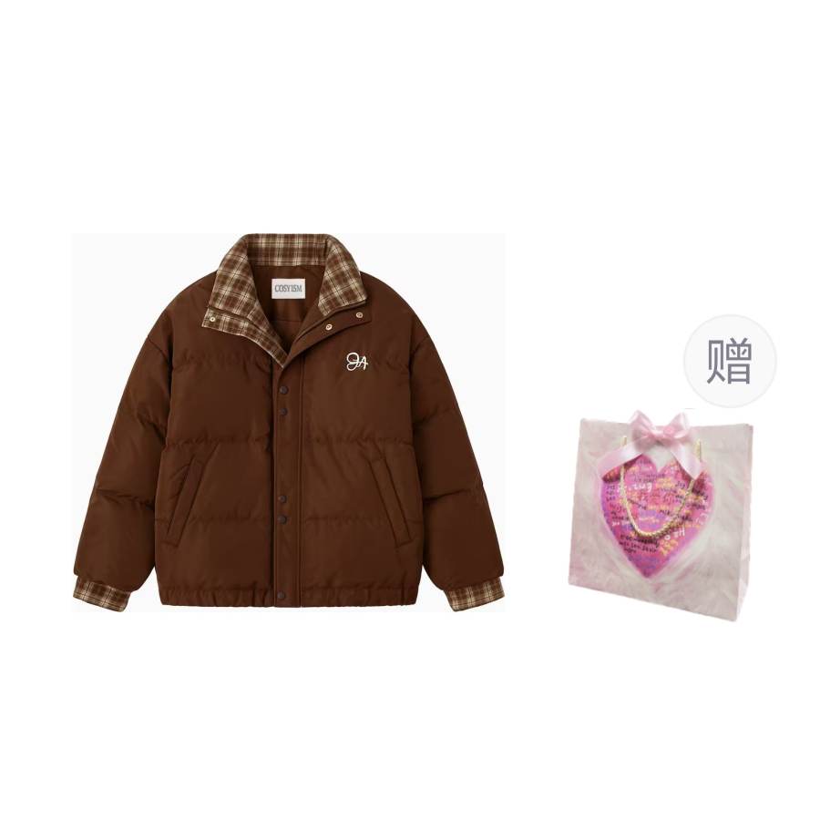 Cosyism Puffer Jackets Women's Lapel Moderate Padded Puffer Jacket