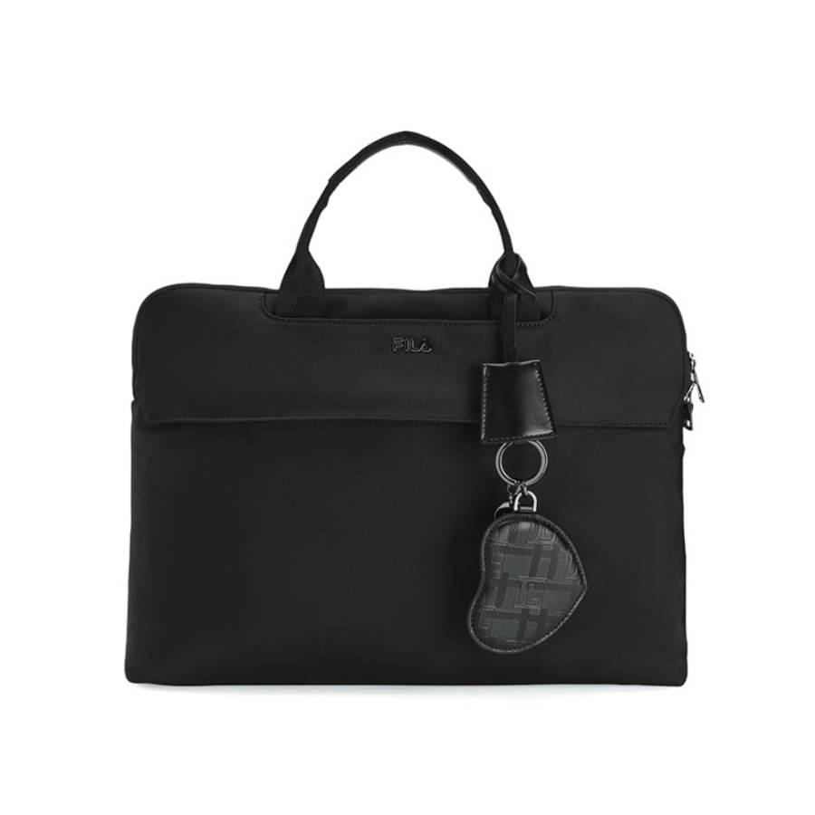FILA WHITE Fabric Handbag Regular Women's Jet Black