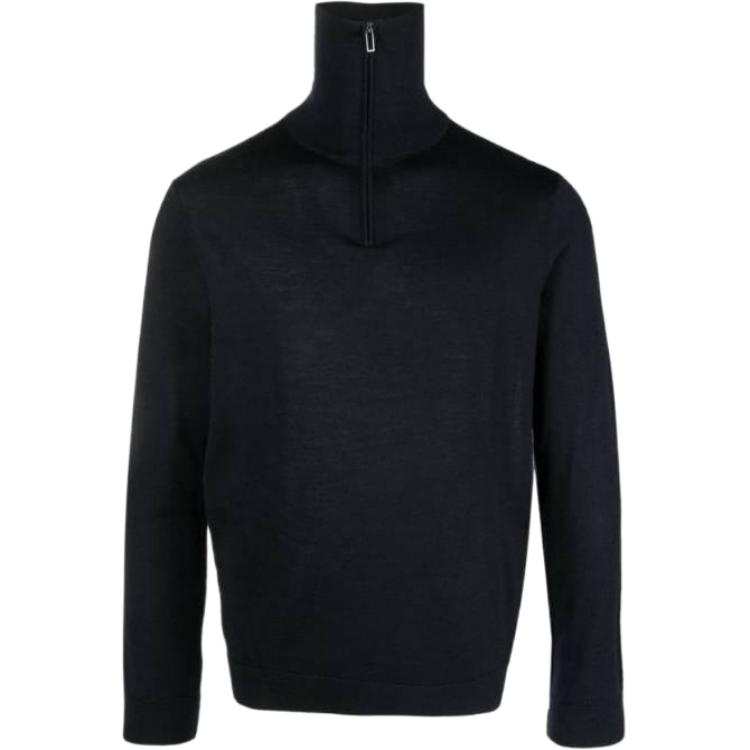 EMPORIO ARMANI 【Zoomed ImageryBest of: PromotionsPrevious Season】virgin wool half-zip jumper