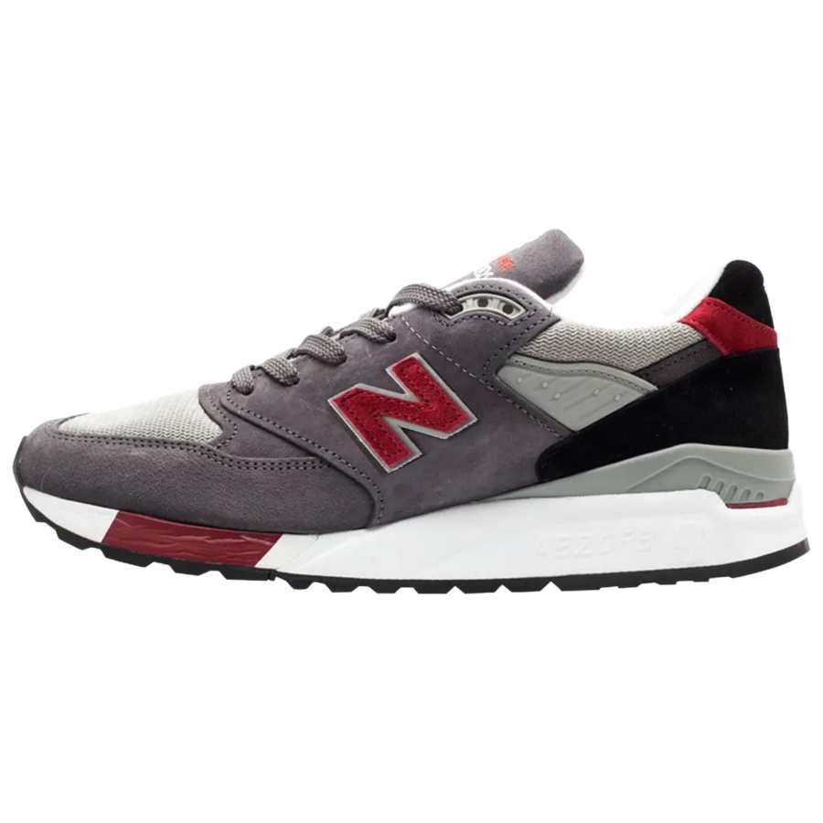 New Balance 998 New Balance Made in Usa 'Grey Burgundy Black'