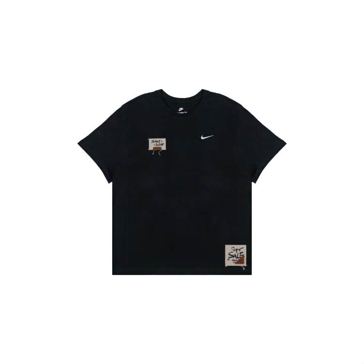 Nike Nike Sportswear T Shirts Men's Black Crew Neck Straight Fit