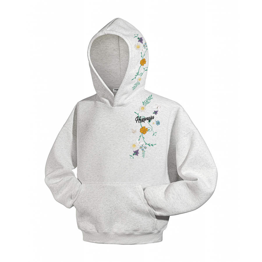 HUANQIU Sweatshirts Unisex Hooded Non Detachable Moderate