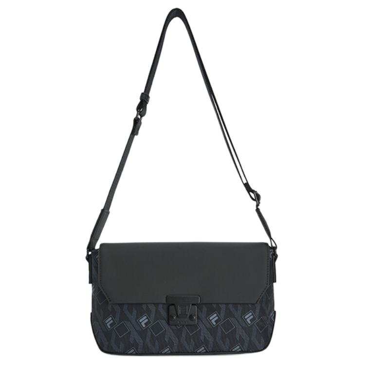 FILA Fabric Crossbody Bag, Shoulder Bag Mini Men's Black