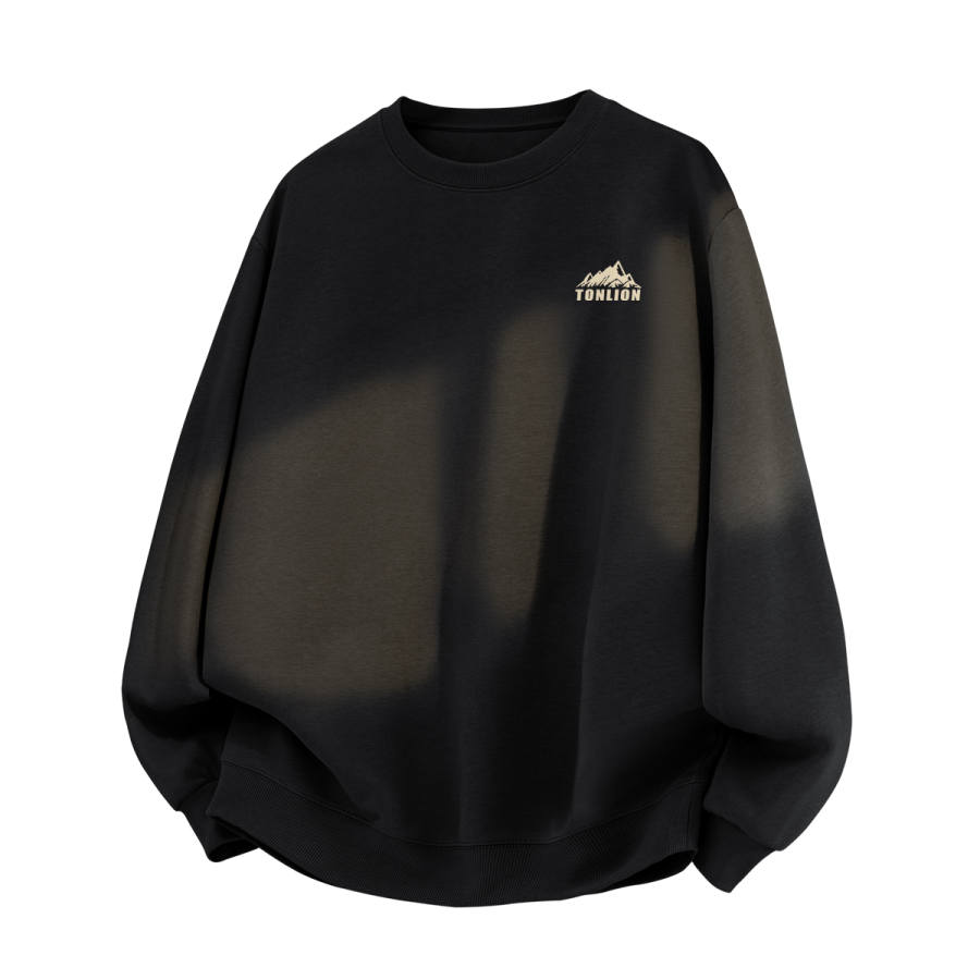 Tonlion Sweatshirts Unisex Crew Neck Moderate Other