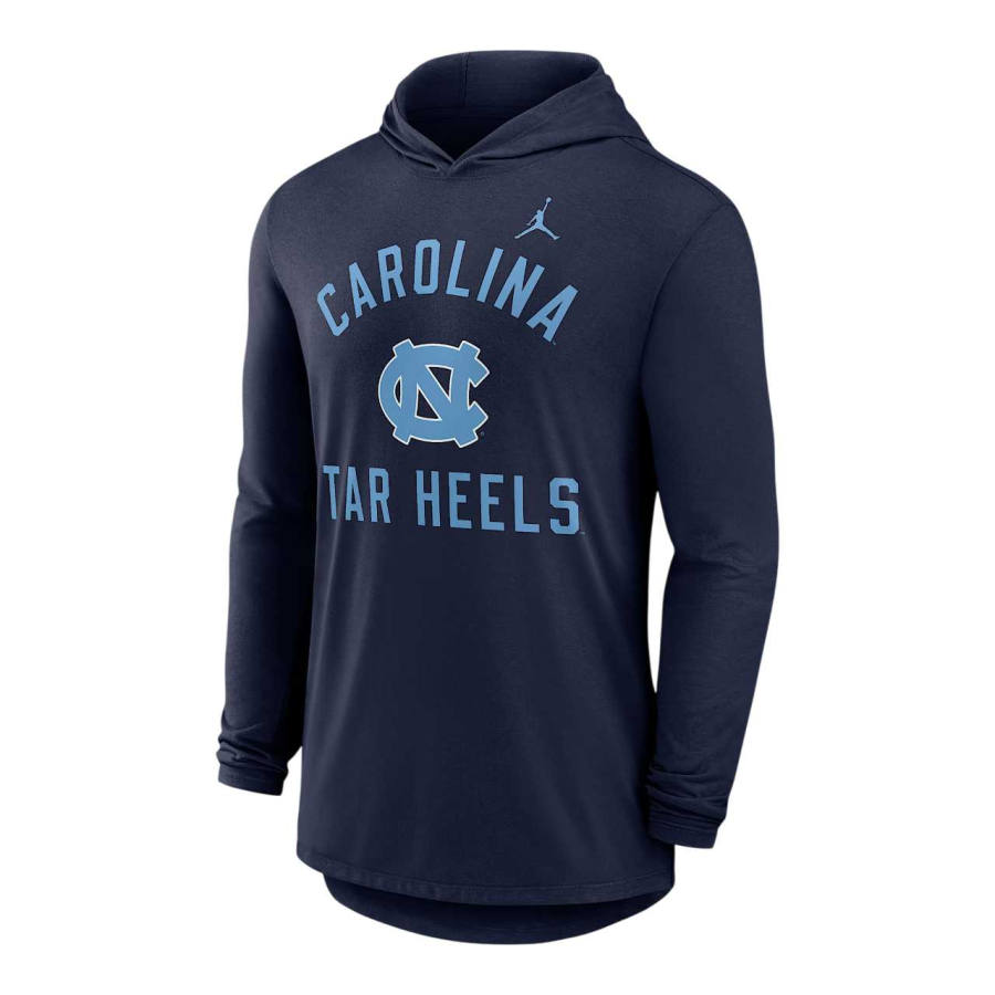 Jordan Jordan North Carolina Campus Arch Men's Jordan Brand Dri-FIT College Long-Sleeve Hooded T-Shirt