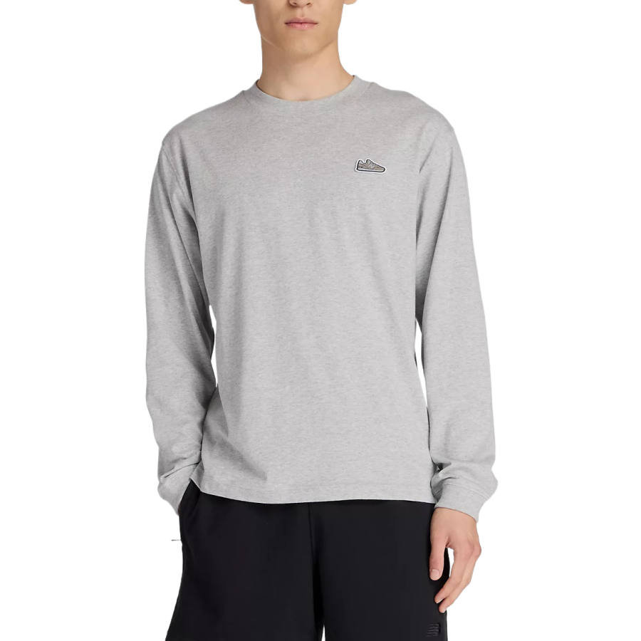 New Balance New Balance T Shirts Men's Gray Crew Neck Moderate