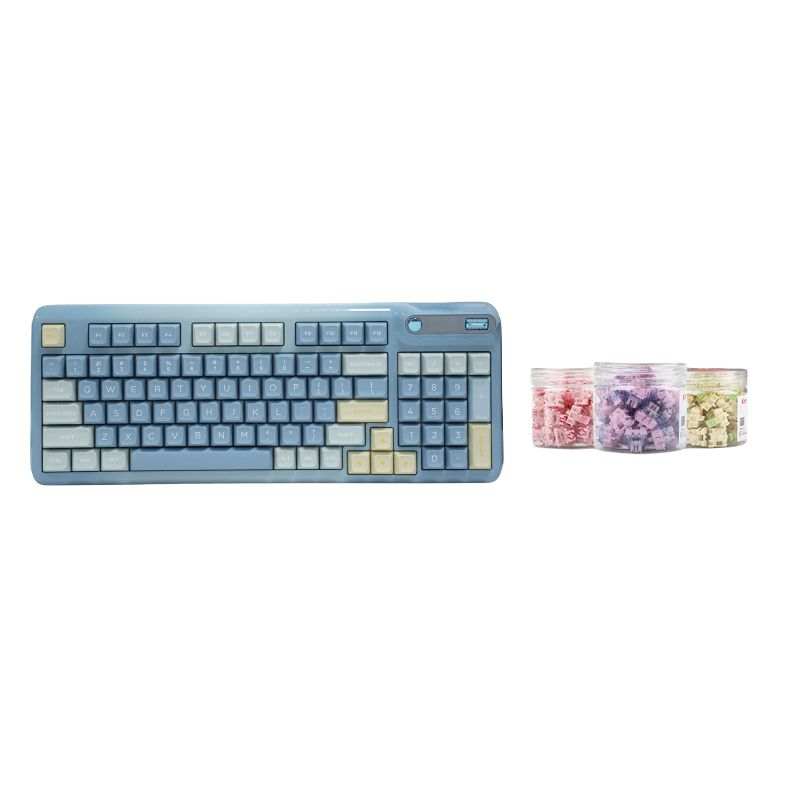 Kzzi Z98 94 Keys Knob Screen Neptune Venus TTC Axis Gasket Tri Mode Hot Swappable Mechanical Keyboard