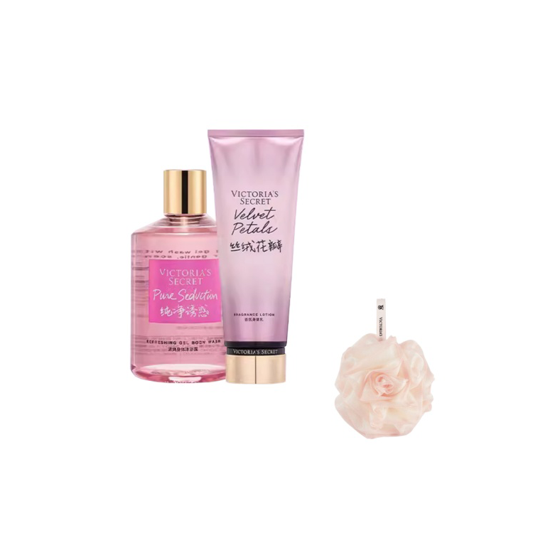 Victoria's Secret Fragrance Bath Protective Three Piece Set Aromatic Hydrating Function
