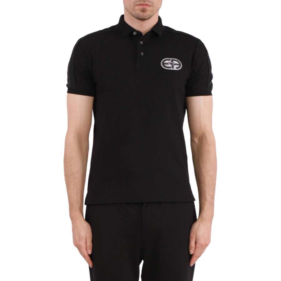 EMPORIO ARMANI EA SS23 Polo Shirt Men's Black