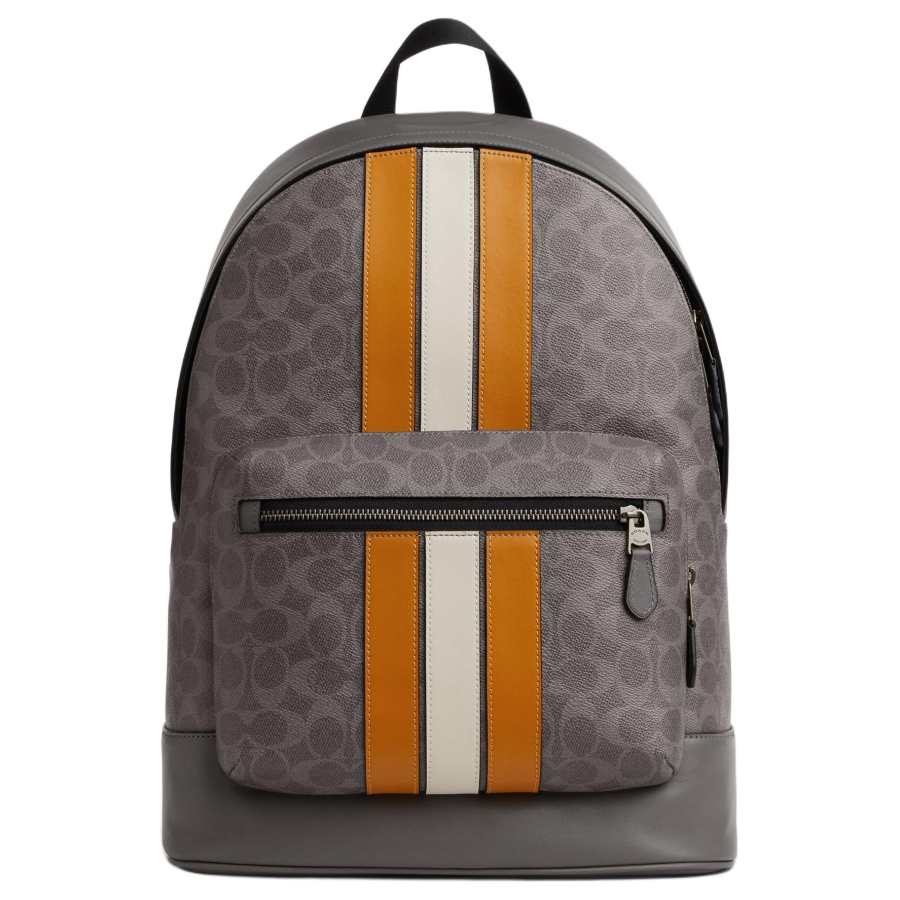 COACH COACH West Cow Leather Backpack Large Women's Gray