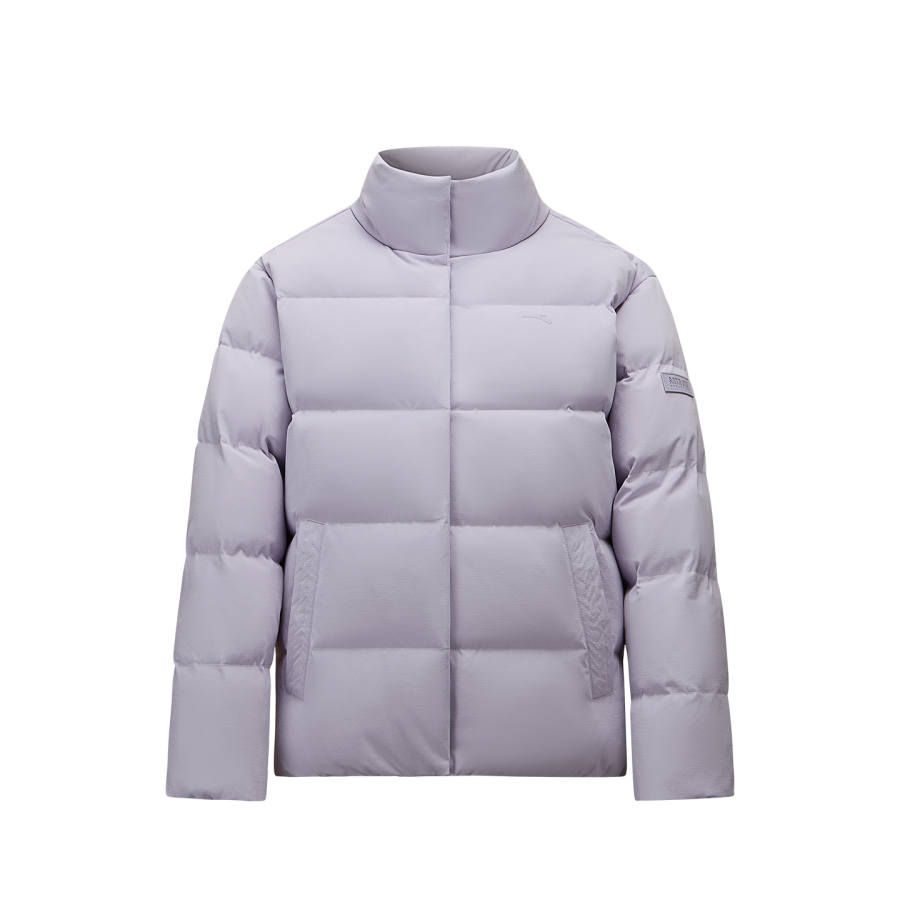 ANTA Down Jackets Women's Snow Dusty Purple 2 Stand Collar Thickened