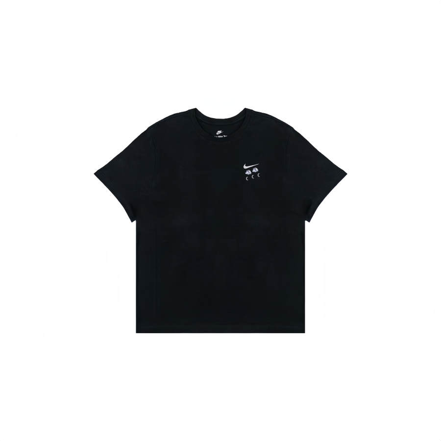 Nike Nike Sportswear T Shirts Men's Black Crew Neck Moderate Straight Fit