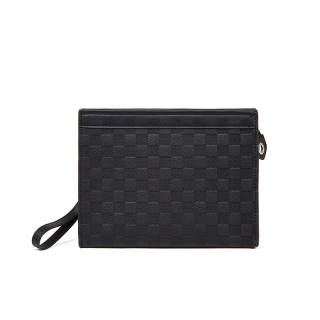 LAORENTOU Synthetic Leather Clutch Regular Men's Multicolor