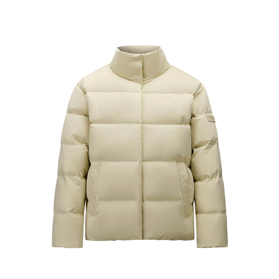 ANTA Down Jackets Women's Light Peach Yellow 4 Stand Collar Moderate