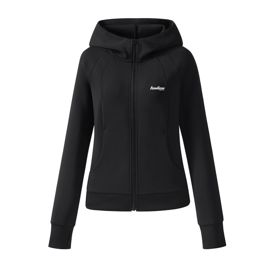 Tonlion Sweatshirts Women's Hooded Moderate Cardigan