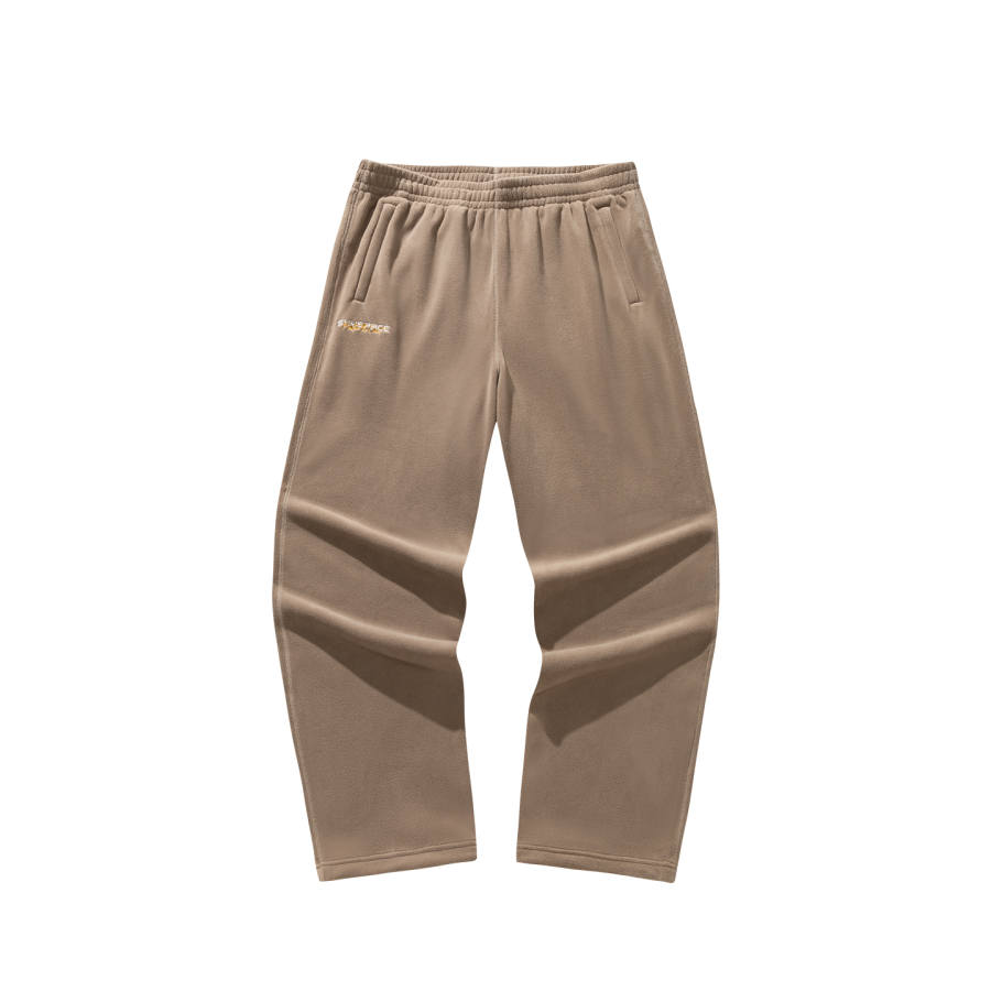 ANTA Knitted Sweatpants Men's Linen Grey 2 Moderate Straight Fit Pants