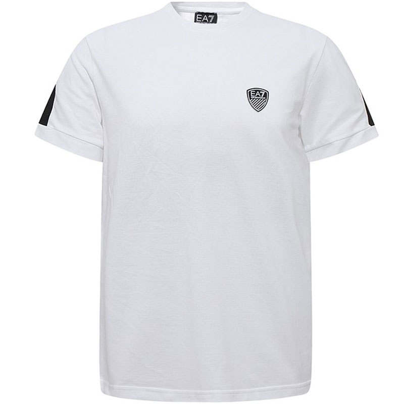 EMPORIO ARMANI T Shirts Men's White Crew Neck Moderate Straight Fit
