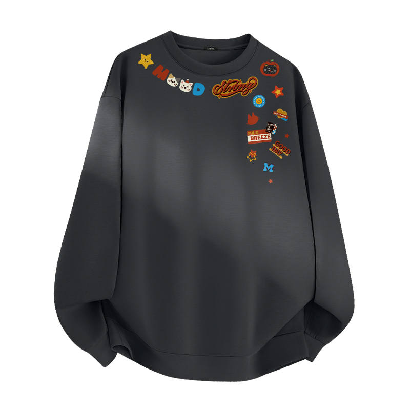 MINISO MINISO Sweatshirts Unisex Crew Neck Moderate Regular