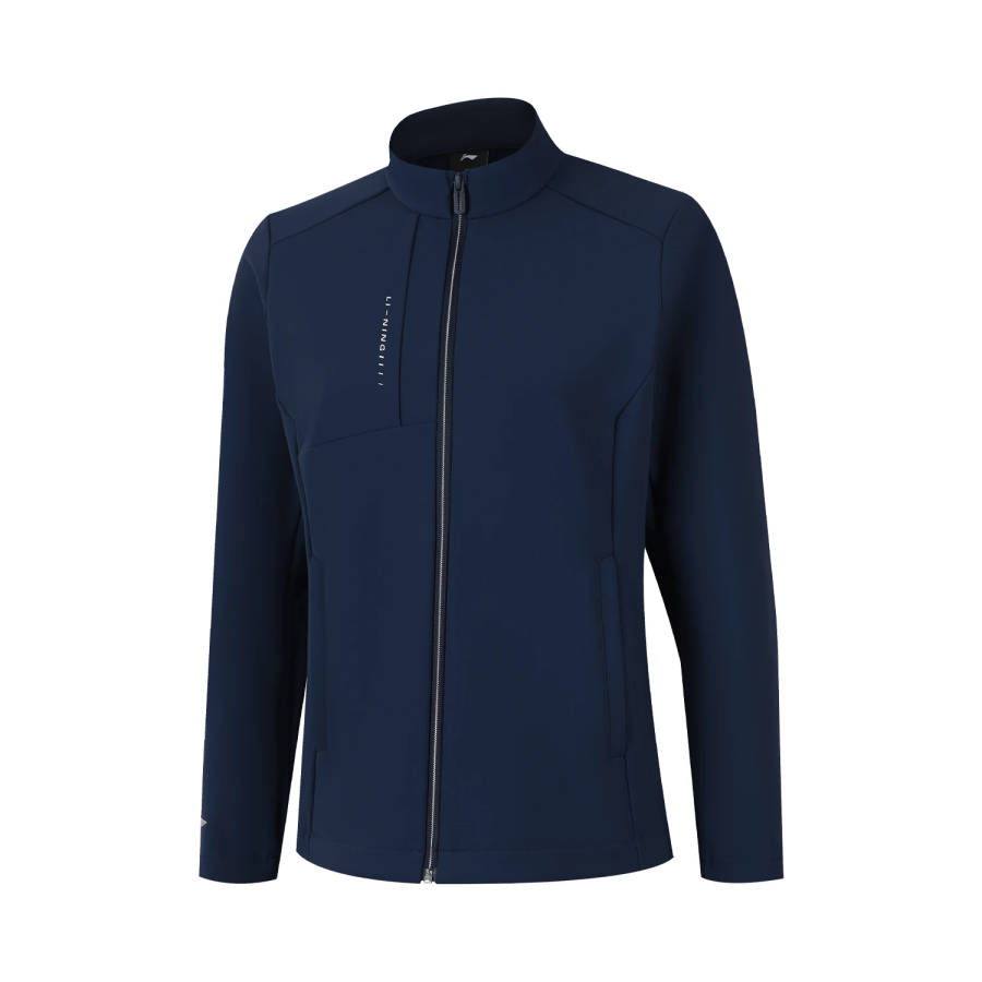 Li-Ning Li Ning Jackets Women's Ink Blue Stand Collar Moderate Other