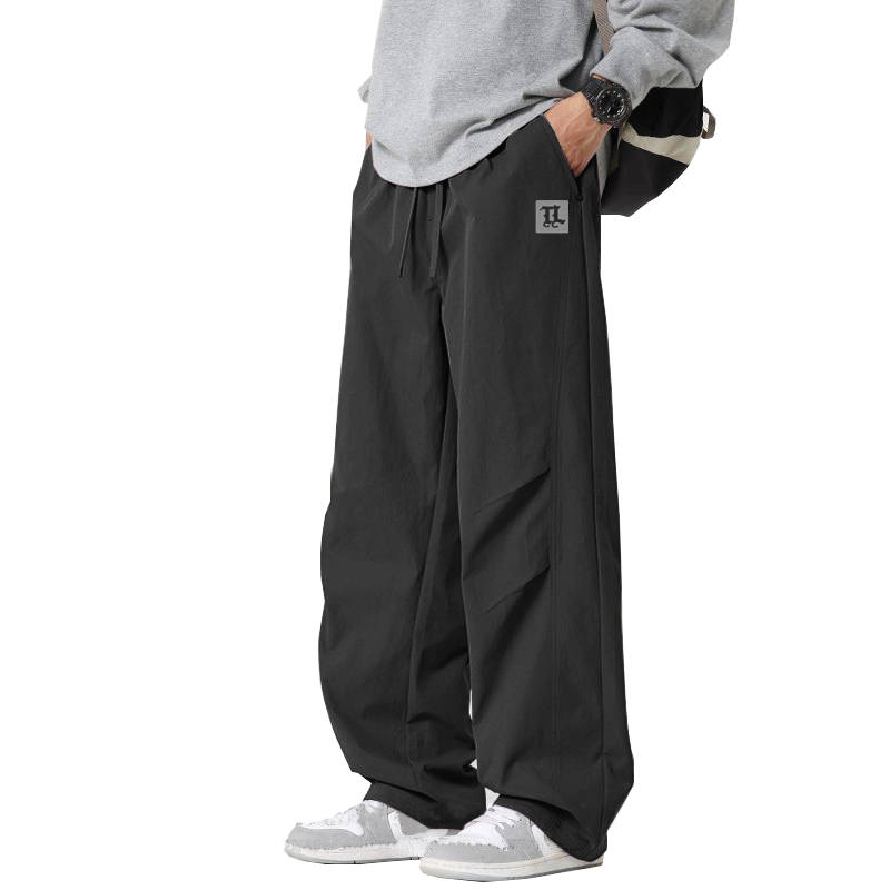 Tonlion Casual Pants Unisex Moderate Parachute Pants