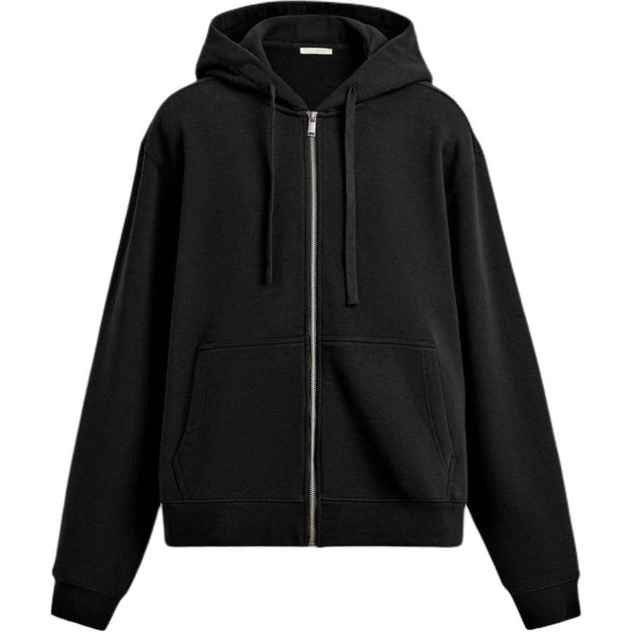 ZARA Sweatshirts Men's Black Hooded Moderate