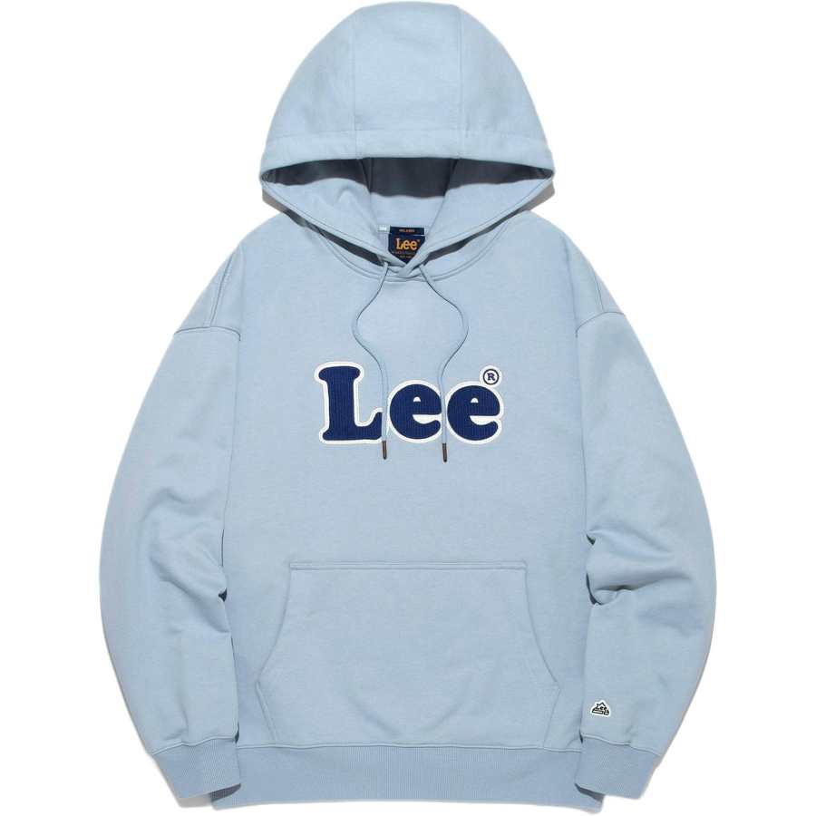 Lee Lee Sweatshirts Unisex Light Blue Hooded Moderate