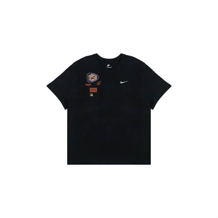 Nike Nike Sportswear T Shirts Men's Black Crew Neck Straight Fit