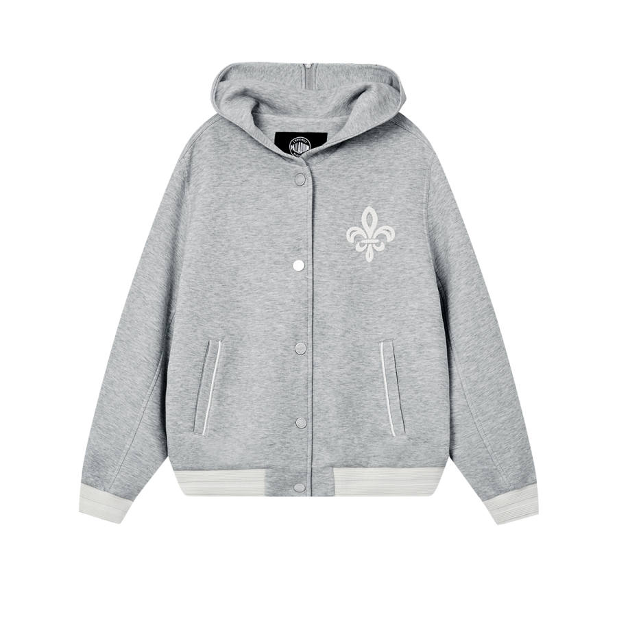 Palladium Cropped Coats Women's Heather Gray BN13 Hooded Moderate