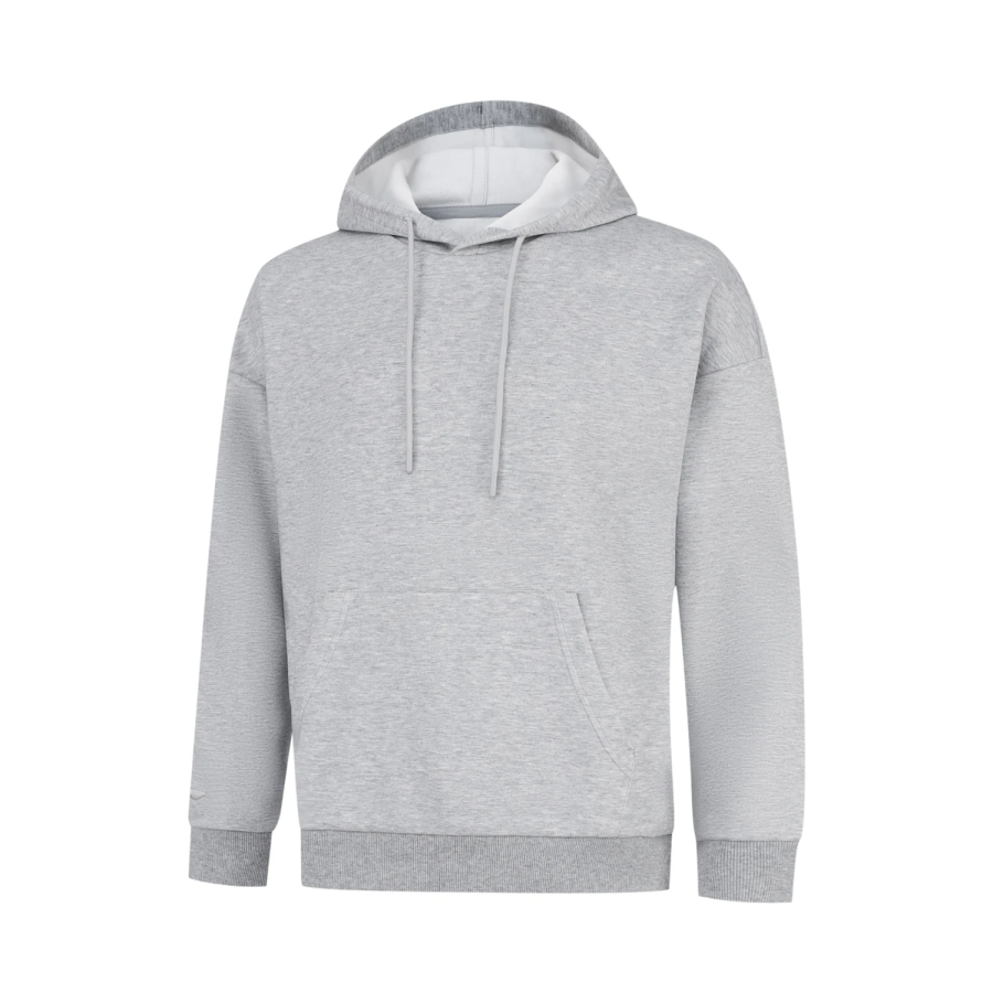Li-Ning Li Ning Sweatshirts Unisex Heather Gray Hooded Moderate